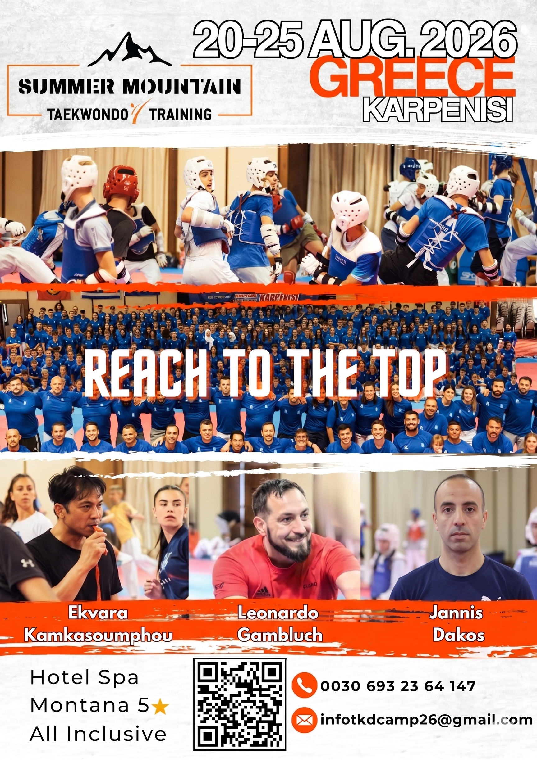 Summer Mountain Taekwondo Camp 2026 poster